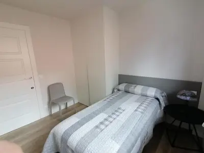 Cama o camas de una habitación en Casa Patxikuzuria