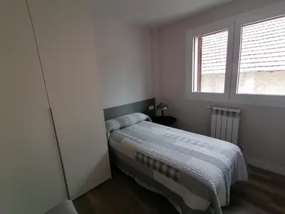 Cama o camas de una habitación en Casa Patxikuzuria
