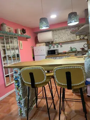 Una cocina o zona de cocina en Cueva Colorin Alloza.