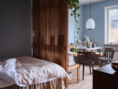 Cama o camas de una habitación en The Roundabout Hideout Room 1