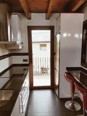 Una cocina o zona de cocina en Casa Rural Tejedor