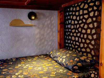Cama o camas de una habitación en Albergue de peregrinos en CIRAUQUI - CASA MARALOTX Camino de Santiago