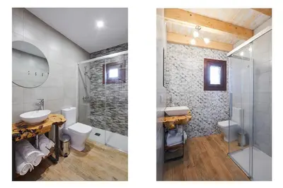 Un baño de Casa A'Pajera
