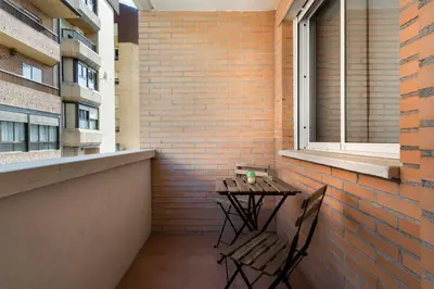 Un balcón o terraza de Apartamentos IRENE en el Pirineo Aragonés