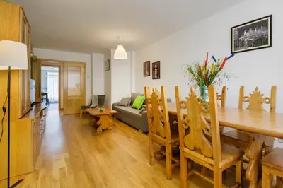 Zona de estar de Apartamentos IRENE en el Pirineo Aragonés
