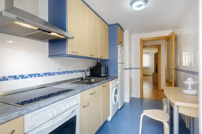 Una cocina o zona de cocina en Apartamentos IRENE en el Pirineo Aragonés