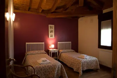 Cama o camas de una habitación en El torreon de la Bruna