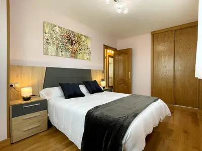 Cama o camas de una habitación en Casa Rural Baigorri