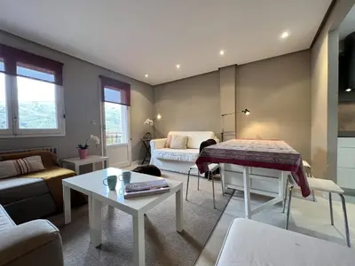 Zona de estar de Betato ✪ Terraza, WiFi & trastero · Pirineos360