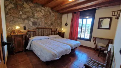 Cama o camas de una habitación en El Jardí de la Vileta - Cornudella de Montsant