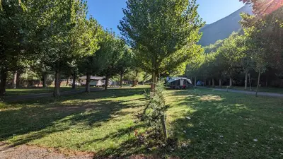 Paisaje cerca de este camping