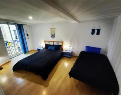 Cama o camas de una habitación en Cornukarma Apartamiento La Capella