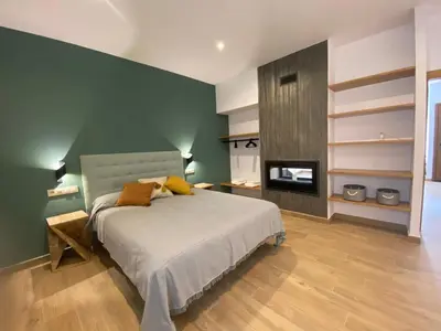 Cama o camas de una habitación en Casa Campolé