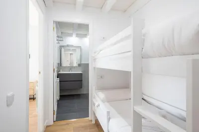 Cama o camas de una habitación en Luderna - Apartamento con terraza Mirador Salardu
