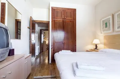 Cama o camas de una habitación en Luderna - Apartamento Tanau A2 Esquirós 2
