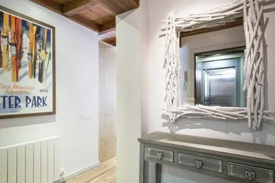 Una cocina o zona de cocina en Luderna - Apartamento Val de Ruda A19 de Saumet