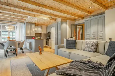 Una cocina o zona de cocina en Luderna - Apartamento Val de Ruda B65 Liat