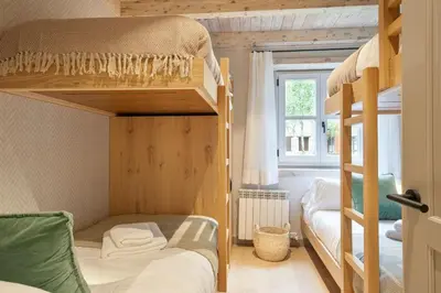 Cama o camas de una habitación en Luderna - Apartamento Val de Ruda B74 Hònt de Lòcampo