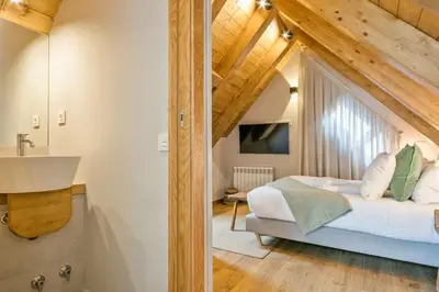 Cama o camas de una habitación en Luderna - Casa Peregrí