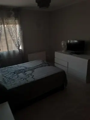 Cama o camas de una habitación en Apartamento Duartes en Barbastro vistas al pirineo