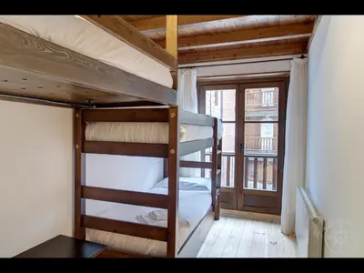 Cama o camas de una habitación en MIRADOR de Alma de Nieve