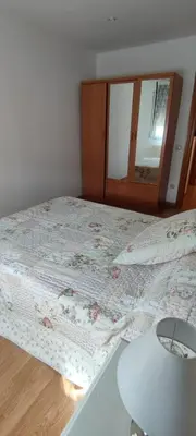 Cama o camas de una habitación en Apartamento Vicente, bonito apartamento en Boltaña