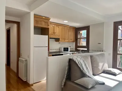 Una cocina o zona de cocina en BPIRINEOS-Parque Los Tilos 1