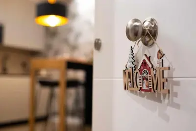 Una cocina o zona de cocina en Apartamento rural Isla Esencia de Bardenas Navarra