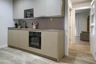 Una cocina o zona de cocina en Apartamento rural Las Cañas Esencia de Bardenas