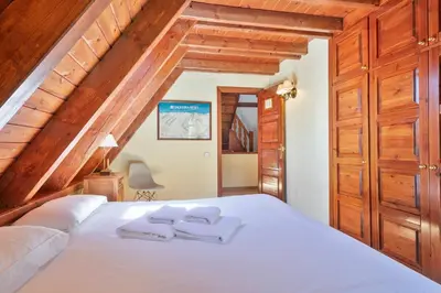 Cama o camas de una habitación en Luderna - Tríplex Nin C2 Arenho