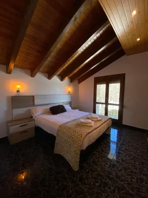 Cama o camas de una habitación en Casa Rural Don Fernando