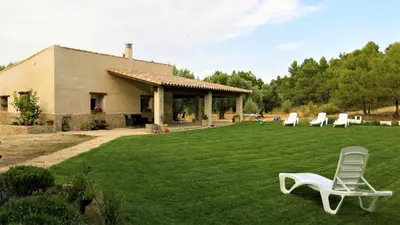 Jardín al aire libre en Mas del Olivar