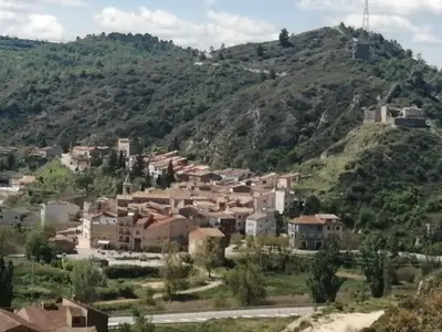 Vista general de una montaña o vista desde la casa o chalet