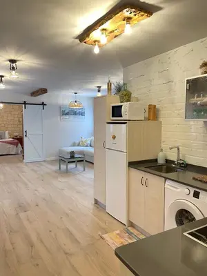 Una cocina o zona de cocina en Apartamentos LA SOMERA