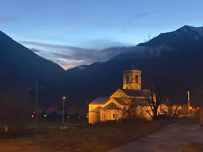 Paisaje cerca de este chalet de montaña