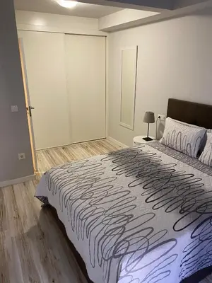 Cama o camas de una habitación en Casa Alberto 1 izda