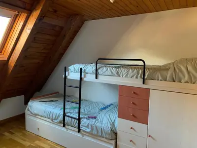 Cama o camas de una habitación en Precioso duplex en el centro de Viella