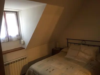 Cama o camas de una habitación en Precioso duplex en el centro de Viella