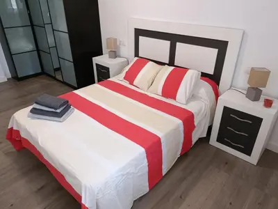 Cama o camas de una habitación en Apartamento El Torreón, con opción a parking