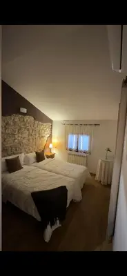 Cama o camas de una habitación en Casa rural marga
