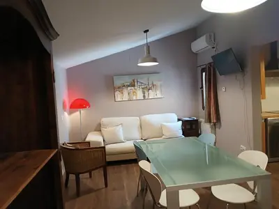 Zona de estar de Apartaments 
