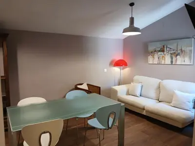 Zona de estar de Apartaments 