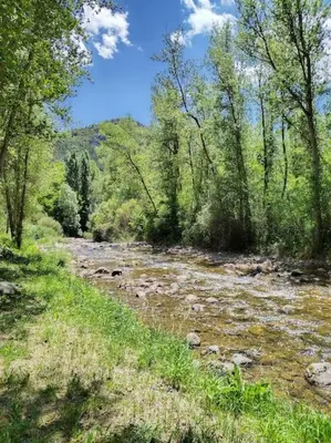 Paisaje cerca de este chalet de montaña