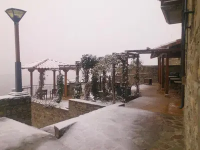 Hospedería Villa de Pintano en invierno