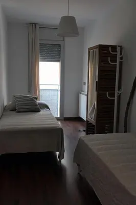 Cama o camas de una habitación en Apartament Ramon a Pobla