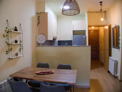 Una cocina o zona de cocina en Grace, apartamento con terraza y vistas