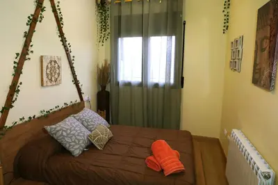 Cama o camas de una habitación en Grace, apartamento con terraza y vistas