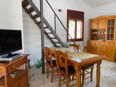 Una televisión o centro de entretenimiento en Ca la Sita