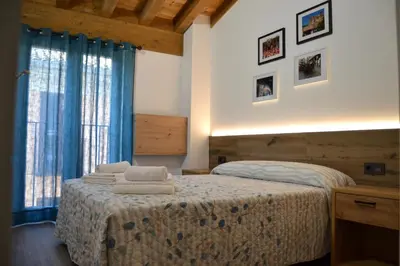 Cama o camas de una habitación en Apartamento El Mirador de la Rua