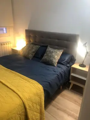 Cama o camas de una habitación en Casa Fitero